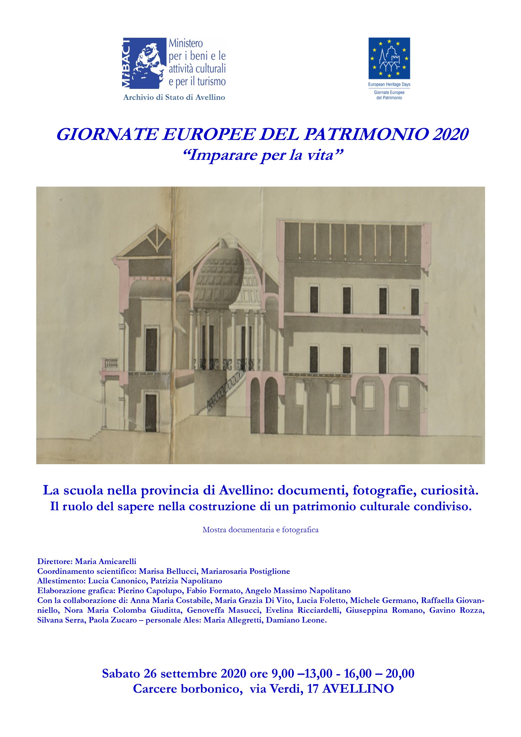 La scuola nella provincia di Avellino: documenti, fotografie, curiosità. Il ruolo del sapere nella costruzione di un patrimonio culturale condiviso.